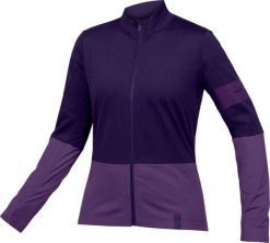 Bluza rowerowa damska Endura FS260 Jetstream bramble. Fioletowe bluzy ENDURA, l, bez wzorów, z materiału, bez kaptura. Za 367.00 zł.