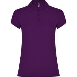 Damska Koszulka Polo W Gwiazdki. Fioletowe koszulki polo ROLY, xl, bez wzorów, bez kołnierzyka, bez ramiączek. Za 67.99 zł.