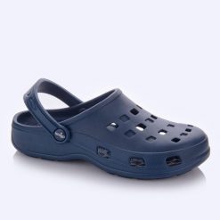 Klapki damskie Lemigo Lemigoose. Niebieskie klapki Lemigo, bez wzorów, z materiału, bez obcasa. Za 55.00 zł.