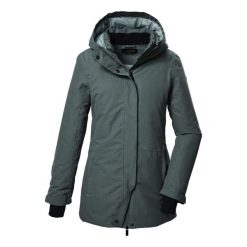 Parka dla kobiet Killtec KOW 93. Szare parki Killtec, m, z materiału, z kapturem. Za 596.60 zł.