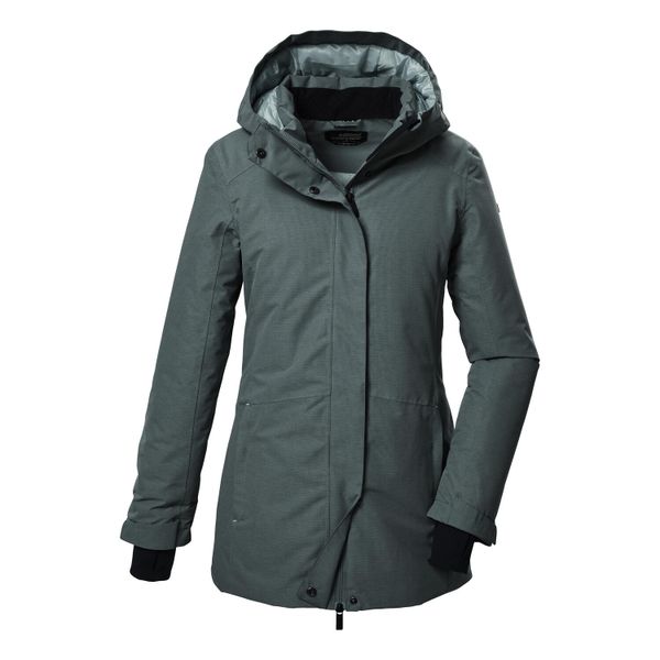 Parka dla kobiet Killtec KOW 93. Szare parki Killtec, m, z materiału, z kapturem. Za 596.60 zł.