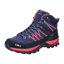 Buty trekkingowe damskie CMP Rigel Mid Blue Hibiscus. Niebieskie trekkingi CMP, z gumy, za kostkę. Za 299.00 zł.