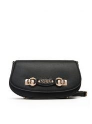Guess Torebka Mimina HWBG80 15200 Czarny. Czarne listonoszki Guess, z aplikacjami, ze skóry, bez dodatków. Za 499.99 zł.