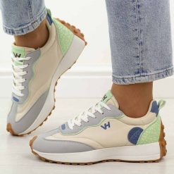 Multi półbuty damskie w sporowym stylu Vanhorn 93300. Brązowe obuwie sportowe Vanhorn, na lato, z dresówki, bez zapięcia. Za 129.00 zł.