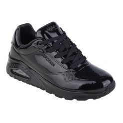 Buty sportowe Sneakersy damskie, Skechers Uno-Shiny One. Czarne obuwie sportowe Skechers, z materiału, bez zapięcia, trekkingowe, Skechers Sport. Za 399.99 zł.