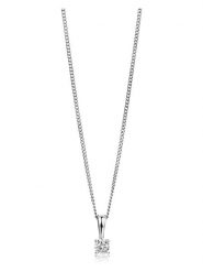 Revoni Złoty naszyjnik z diamentową zawieszką - dł. 45 cm rozmiar: onesize. Szare naszyjniki Revoni, z diamentem, złote. Za 1,087.99 zł.