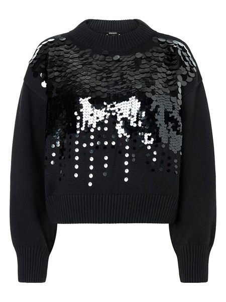 More & More Sweter w kolorze czarnym rozmiar: 42. Czarne swetry More & More, bez wzorów, bez ramiączek. Za 98.95 zł.