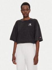 Champion T-Shirt 118023 Czarny Relaxed Fit. Czarne t-shirty Champion, s, bez wzorów, z bawełny, bez kołnierzyka, bez ramiączek. Za 69.99 zł.