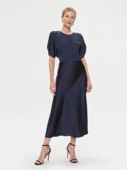 Imperial Sukienka koktajlowa AEAGGBA Niebieski Regular Fit. Niebieskie sukienki Imperial, xs, bez wzorów, z syntetyku, wizytowe, bez kołnierzyka, bez ramiączek. Za 499.99 zł.