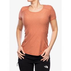 Koszulka szybkoschnąca damska Royal Robbins Amp Lite SS. Czerwone koszulki sportowe ROYAL ROBBINS, bez wzorów, bez ramiączek. Za 182.99 zł.