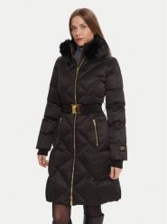 Marciano Guess Płaszcz zimowy 5BGL38 7374A Czarny Regular Fit. Czarne płaszcze Marciano Guess, na zimę, z aplikacjami, z syntetyku, bez kaptura. Za 1,479.00 zł.