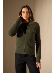 Perfect Cashmere Kaszmirowy kardigan "Sara" w kolorze khaki rozmiar: S. Brązowe kardigany Perfect Cashmere, s, bez wzorów, z kaszmiru. Za 635.42 zł.