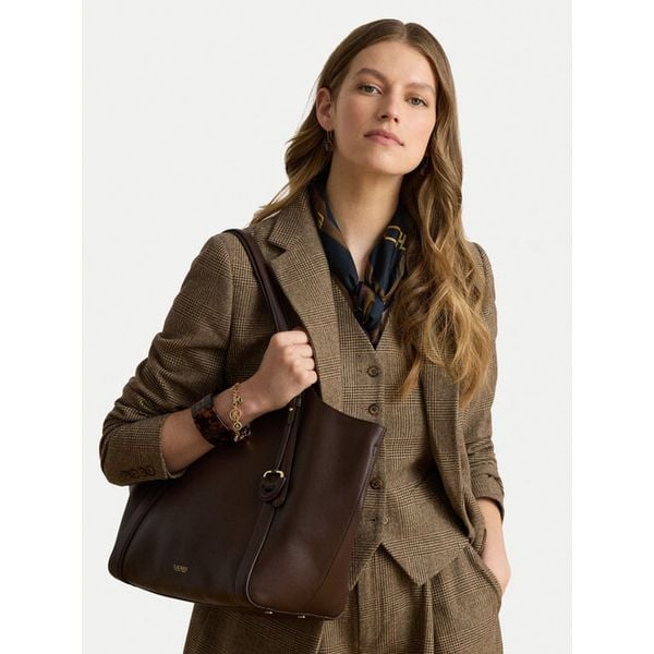 Torebka LAUREN RALPH LAUREN. Brązowe shopper Lauren Ralph Lauren, bez wzorów, bez dodatków. Za 2,199.00 zł.