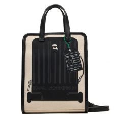 Torebka KARL LAGERFELD. Brązowe shopper KARL LAGERFELD, bez wzorów, bez dodatków. Za 429.99 zł.