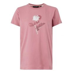 T-shirt Damski Róża Filandra VX. Czerwone t-shirty Regatta, bez wzorów, bez kołnierzyka, bez ramiączek. Za 47.99 zł.