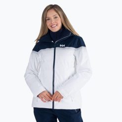 Kurtka narciarska damska Helly Hansen Motionista Lifaloft. Białe kurtki narciarskie Helly Hansen, s, bez wzorów, bez kaptura, narciarskie. Za 789.99 zł.