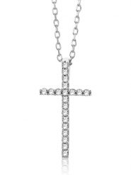 Revoni Złoty naszyjnik z diamentową zawieszką - dł. 45 cm rozmiar: onesize. Szare naszyjniki Revoni, z diamentem, złote. Za 2,057.99 zł.