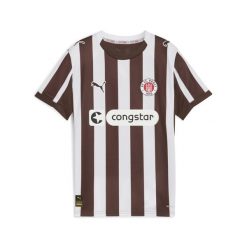 Młodzieżowa koszulka domowa FC St. Pauli 25/26 PUMA. Biała bluzki Puma, m, bez wzorów, młodzieżowe, bez kołnierzyka, bez ramiączek. Za 329.00 zł.