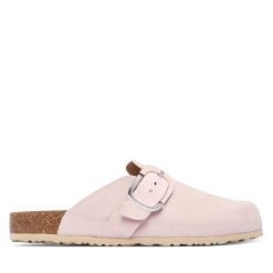 Klapki Tamaris. Czerwone klapki Tamaris, bez wzorów, bez obcasa. Za 329.99 zł.