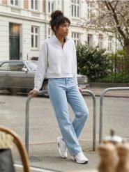 Dresowa bluza half-zip z cyrkoniami - szary. Szare bluzy Sinsay, l, bez wzorów, z dresówki, bez kaptura. Za 49.99 zł.