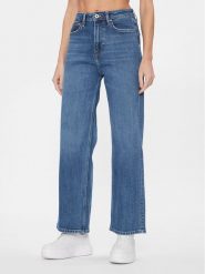 Pepe Jeans Jeansy PL204598 Niebieski Wide Leg. Niebieskie jeansy Pepe Jeans, bez wzorów. Za 259.99 zł.