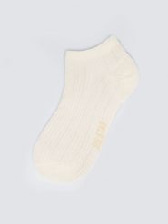 Stopki damskie ażurowe białe Holiana 100. Białe skarpety Big Star, w ażurowe wzory, z materiału. Za 19.99 zł.