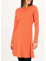 Blutsgeschwister Sukienka "Mod a Hula" w kolorze pomarańczowym rozmiar: XL. Pomarańczowe sukienki Blutsgeschwister, xl, bez wzorów, z bawełny, bez kołnierzyka, bez ramiączek, mini, rozkloszowane. Za 167.28 zł.
