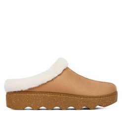 Kapcie Toni Pons. Brązowe obuwie domowe Toni Pons, bez wzorów, bez zapięcia. Za 299.99 zł.