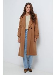 L'armoire de Suzette Płaszcz przejściowy w kolorze jasnobrązowym rozmiar: 34. Brązowe płaszcze L'armoire de Suzette, l, bez wzorów, bez kaptura. Za 143.99 zł.