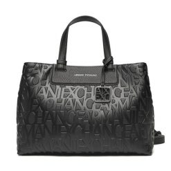 Torebka Armani Exchange. Czarne torebki klasyczne Armani Exchange, bez wzorów, bez dodatków. Za 679.99 zł.