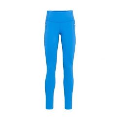 Damskie legginsy Kari Traa Nia. Niebieskie legginsy Kari Traa, l, bez wzorów, z elastanu, z standardowym stanem. Za 472.00 zł.