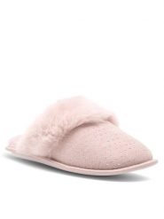Home & Relax Kapcie NA23-10-005 Różowy. Czerwone obuwie domowe Home & Relax, bez wzorów, z materiału, bez zapięcia. Za 49.99 zł.