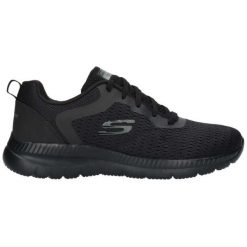 Buty sportowe Skechers Bountiful czarne do fitness. Czarne obuwie sportowe Skechers, z syntetyku, bez zapięcia, na fitness i siłownię. Za 189.07 zł.