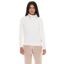 Leone 1947 Warm Touch Damen Rollkragen-Bluza zimowa ze Strickeinsätzen. Białe bluzy LEONE 1947 APPAREL, na zimę, bez wzorów, z elastanu, bez kaptura. W wyprzedaży za 169.09 zł.