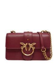 PINKO Torebka Love One Mini Cl PE 25 PCPL 100059 A0F1 Bordowy. Czerwone torebki klasyczne Pinko, bez wzorów, ze skóry, bez dodatków. Za 749.99 zł.
