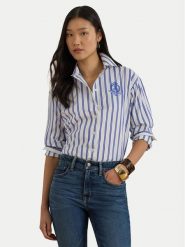 LAUREN RALPH LAUREN Koszula 200P08746001 Niebieski Relaxed Fit. Niebieskie koszule Lauren Ralph Lauren, s, bez wzorów, z bawełny, bez kołnierzyka, bez ramiączek. Za 989.99 zł.