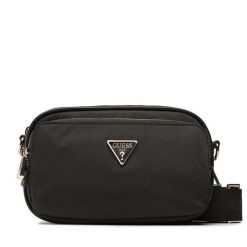 Torebka Guess. Czarne listonoszki Guess, z aplikacjami, bez dodatków. Za 309.99 zł.