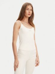 Guess Top V5RP09 KCD02 Écru Regular Fit. Topy Guess, s, z aplikacjami, z syntetyku, bez kołnierzyka, bez ramiączek. Za 179.99 zł.
