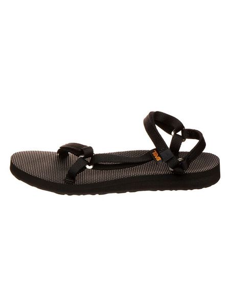 Teva Sandały "Slim" w kolorze czarnym rozmiar: 39. Czarne sandały Teva, bez wzorów, klasyczne, z otwartym noskiem, bez obcasa, bez zapięcia. Za 198.95 zł.