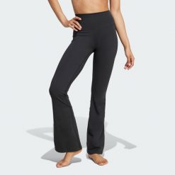 Legginsy All Me Flare. Czarne legginsy Adidas, l, bez wzorów. Za 279.00 zł.