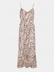 Pieces Sukienka letnia Sade 17146543 Beżowy Wide Fit. Brązowe sukienki Pieces, na lato, m, bez wzorów, z syntetyku, bez kołnierzyka, bez ramiączek. Za 89.99 zł.
