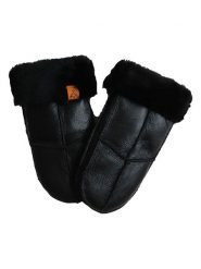 Kaiser Naturfellprodukte Wełniane rękawiczki "Nappa" w kolorze czarnym rozmiar: 8. Czarne rękawiczki Kaiser Naturfellprodukte, bez wzorów, z materiału. Za 117.73 zł.