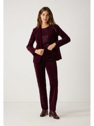 More & More Spodnie w kolorze bordowym rozmiar: 32. Czerwone spodnie materiałowe More & More, na co dzień, bez wzorów, z materiału, z podwyższonym stanem. Za 205.45 zł.