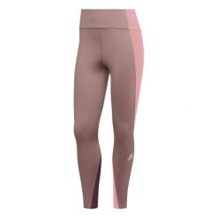 Damskie legginsy z bloku kolorów adidas Own the Run. Czerwone legginsy Adidas, xs, bez wzorów. W wyprzedaży za 232.85 zł.