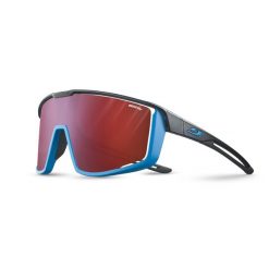 Okulary rowerowe JULBO Fury fotochrom czarno niebieski High Contrast kat. 0>3. Czarne okulary przeciwsłoneczne JULBO, bez wzorów, sportowe. Za 719.00 zł.