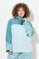 Damskie Kurtka funkcyjna HYPRAR wodoodporna osłona przeciwśnieżna kaptur. Zielone kurtki narciarskie Ulla Popken, plus size, bez wzorów, z elastanu, z kapturem, narciarskie. Za 799.99 zł.