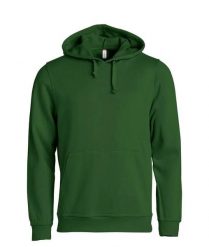 Clique Basic Hoody bluza z kapturem unisex, materiał antypillingowy – bottle. Zielone bluzy CLIQUE, s, bez wzorów, z bawełny, z kapturem. Za 173.55 zł.