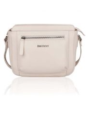 Bellicci Skórzana torebka "Silene" w kolorze kremowym - 26 x 22 x 10 cm rozmiar: onesize. Brązowe torby na ramię Bellicci, bez wzorów, z materiału, na ramię, bez dodatków. Za 132.05 zł.