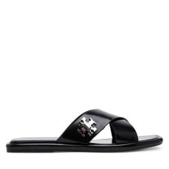 Klapki Tory Burch. Czarne klapki Tory Burch, bez wzorów, bez obcasa. Za 1,139.00 zł.