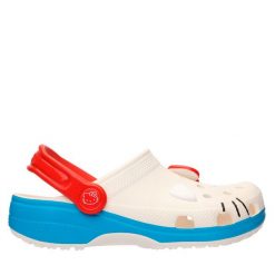 Klapki Crocs. Białe klapki Crocs, bez wzorów, bez obcasa. Za 199.99 zł.